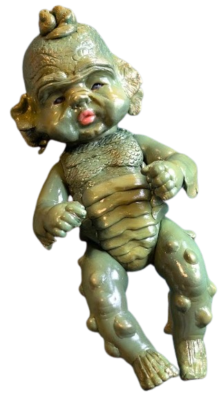 Swamp baby sculpture